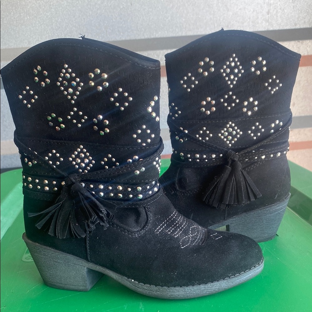 Black Studded Women's Boots